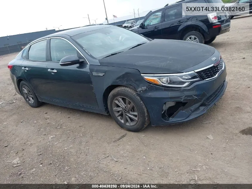 2020 Kia Optima Lx VIN: 5XXGT4L33LG382160 Lot: 40430250