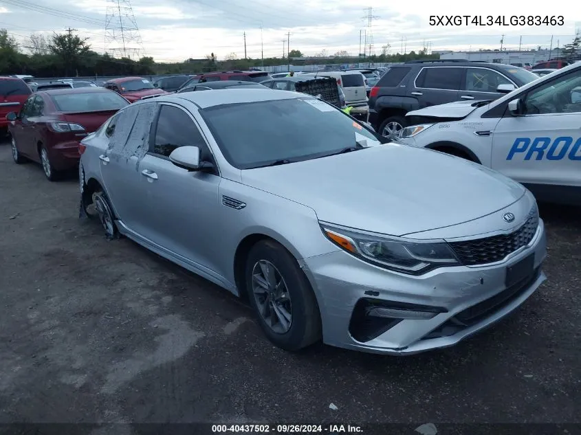 5XXGT4L34LG383463 2020 Kia Optima Lx