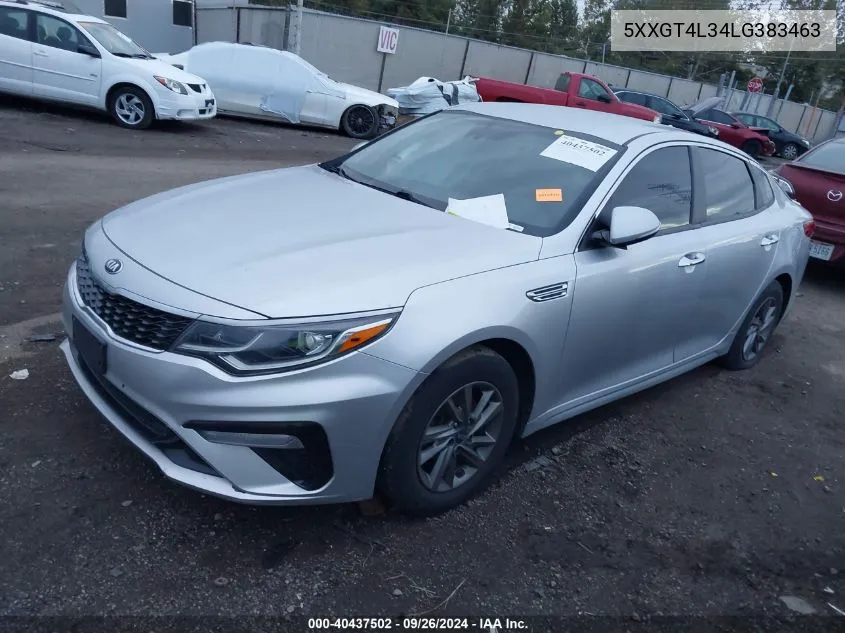 5XXGT4L34LG383463 2020 Kia Optima Lx