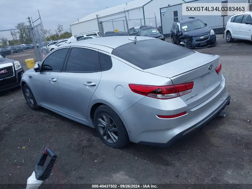 5XXGT4L34LG383463 2020 Kia Optima Lx