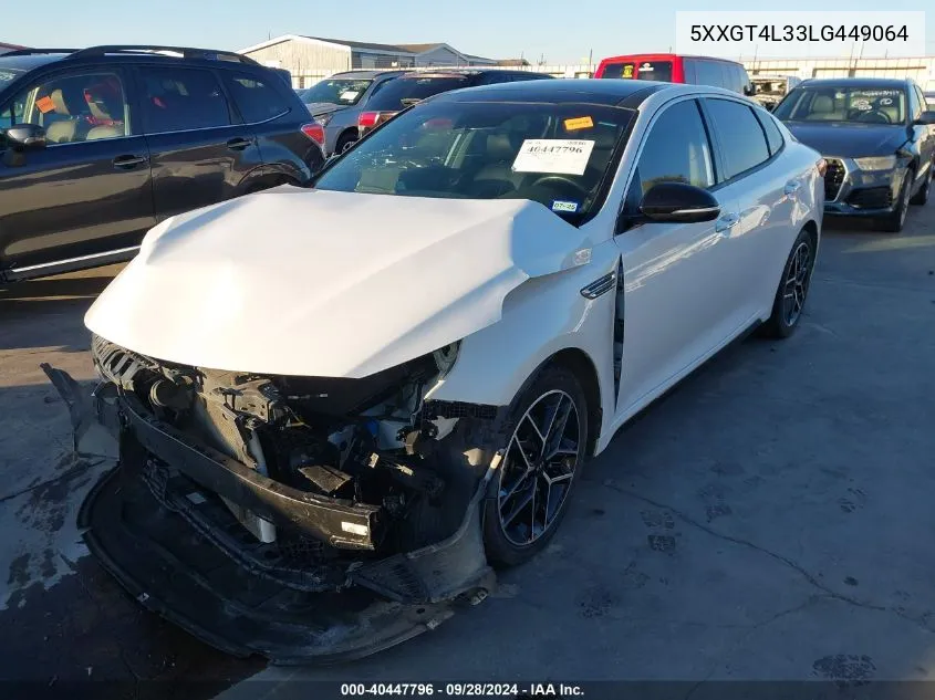 2020 Kia Optima Se VIN: 5XXGT4L33LG449064 Lot: 40447796