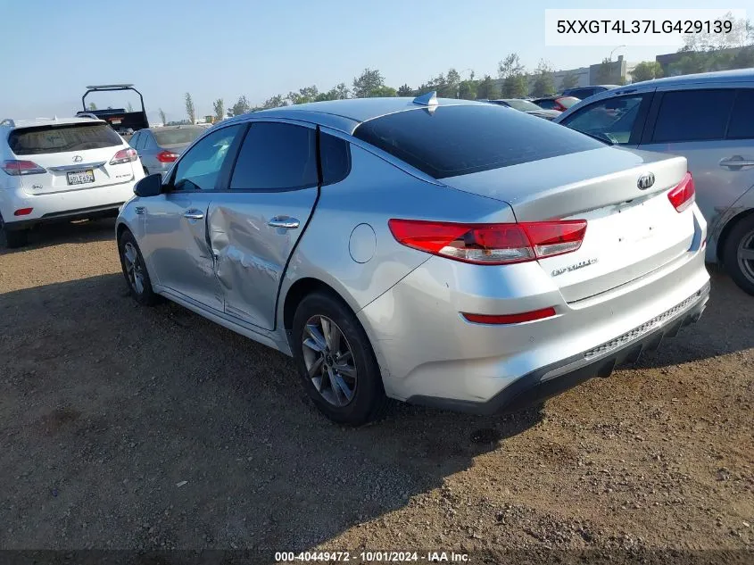 2020 Kia Optima Lx VIN: 5XXGT4L37LG429139 Lot: 40449472