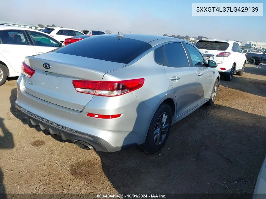 5XXGT4L37LG429139 2020 Kia Optima Lx