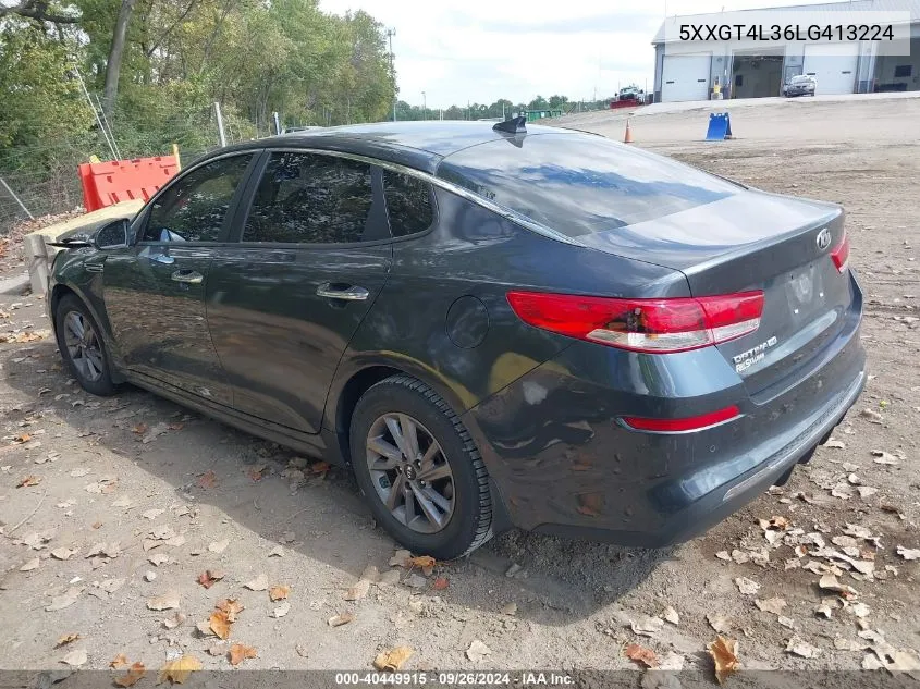 2020 Kia Optima Lx/S/Se VIN: 5XXGT4L36LG413224 Lot: 40449915