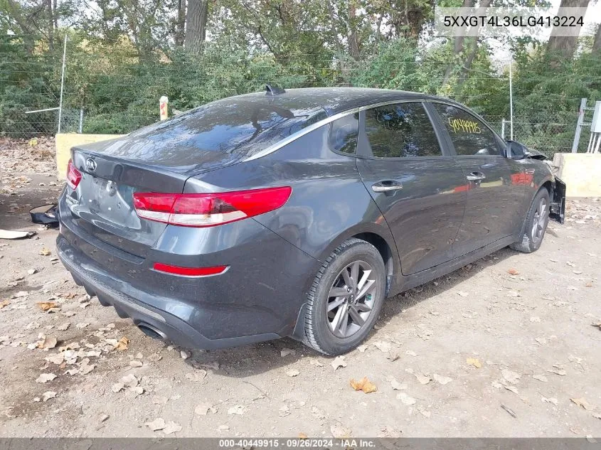 2020 Kia Optima Lx/S/Se VIN: 5XXGT4L36LG413224 Lot: 40449915