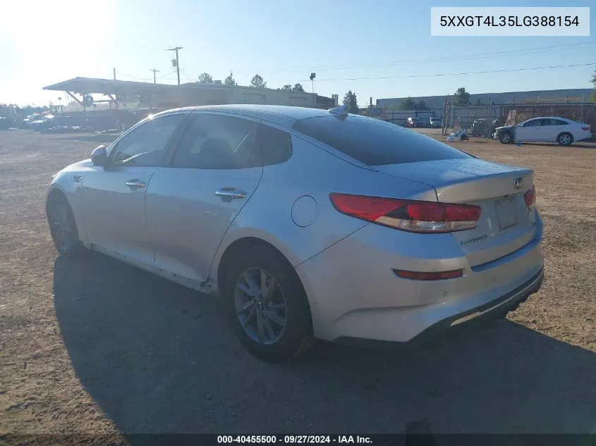 5XXGT4L35LG388154 2020 Kia Optima Lx