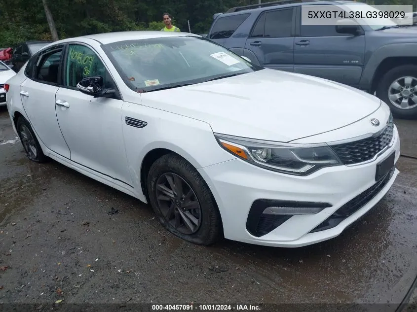 2020 Kia Optima Lx/S/Se VIN: 5XXGT4L38LG398029 Lot: 40457091