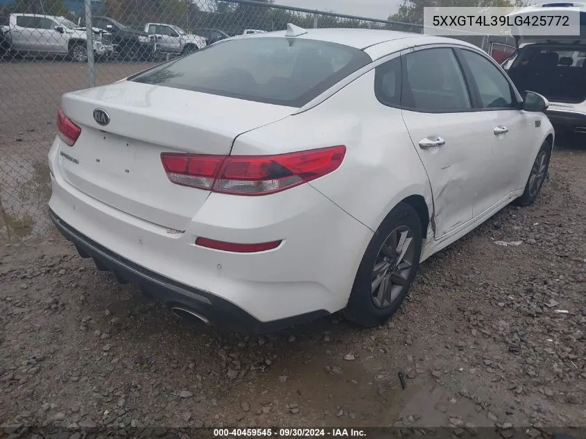 5XXGT4L39LG425772 2020 Kia Optima Lx