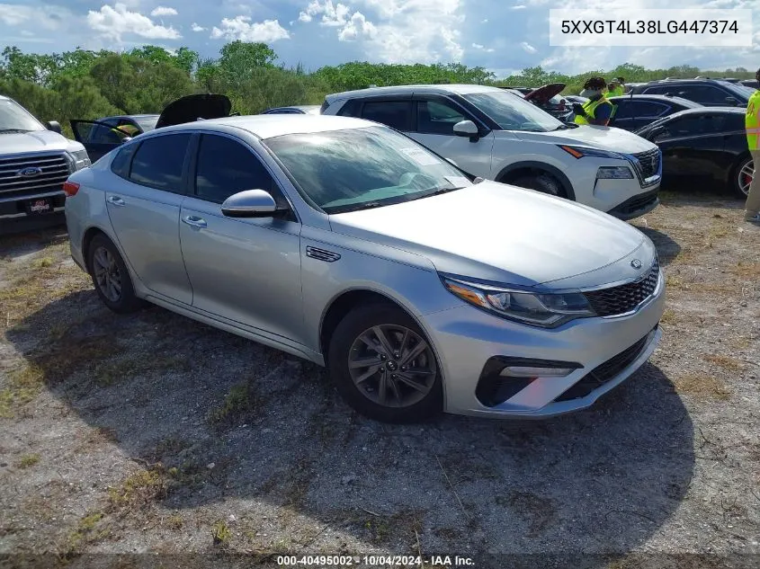 2020 Kia Optima Lx VIN: 5XXGT4L38LG447374 Lot: 40495002