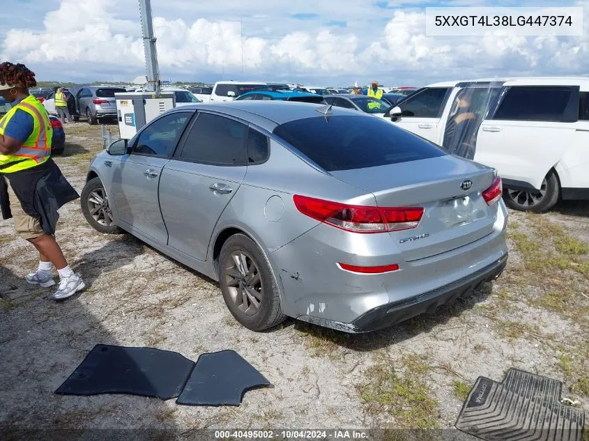 5XXGT4L38LG447374 2020 Kia Optima Lx