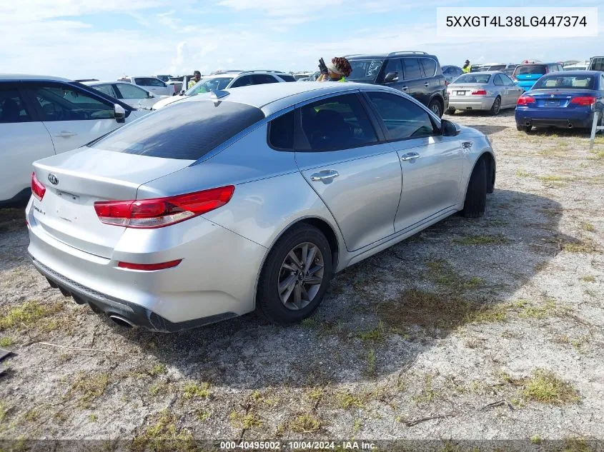 5XXGT4L38LG447374 2020 Kia Optima Lx