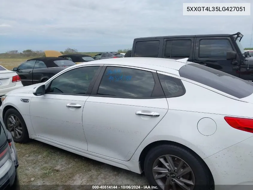 5XXGT4L35LG427051 2020 Kia Optima Lx