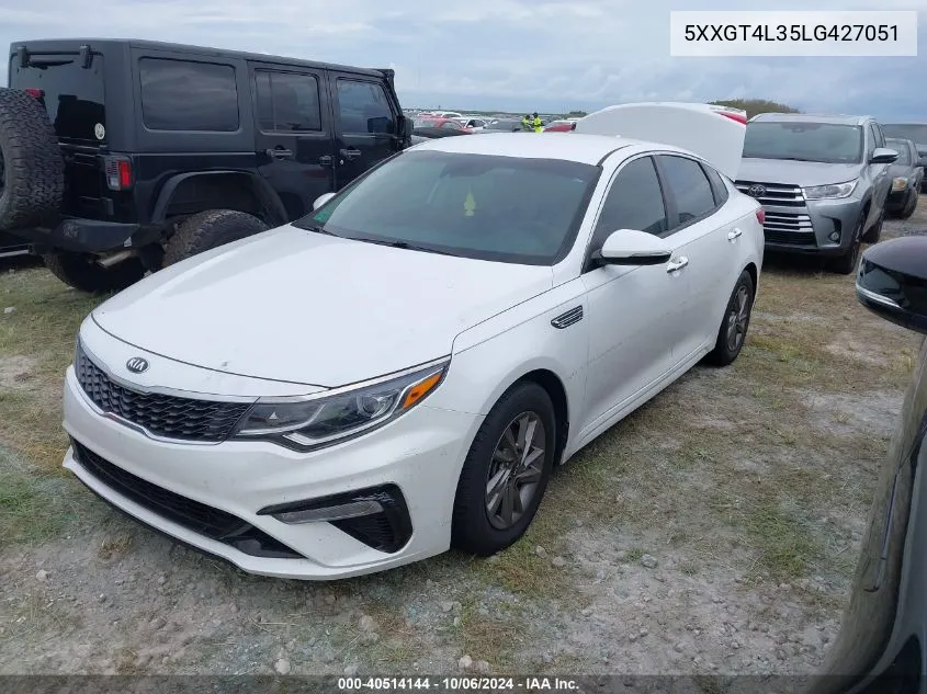 5XXGT4L35LG427051 2020 Kia Optima Lx