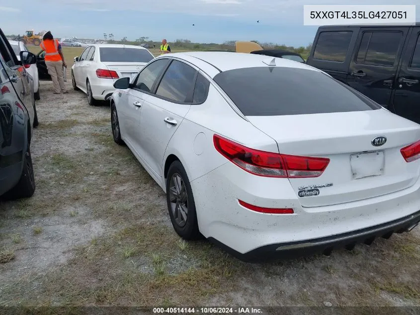 2020 Kia Optima Lx VIN: 5XXGT4L35LG427051 Lot: 40514144