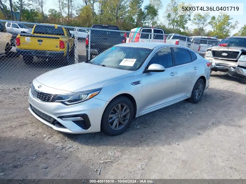 2020 Kia Optima Lx VIN: 5XXGT4L36LG401719 Lot: 40515910