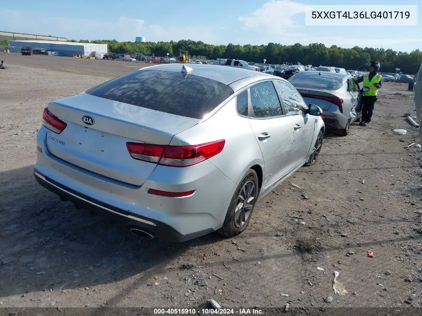 5XXGT4L36LG401719 2020 Kia Optima Lx