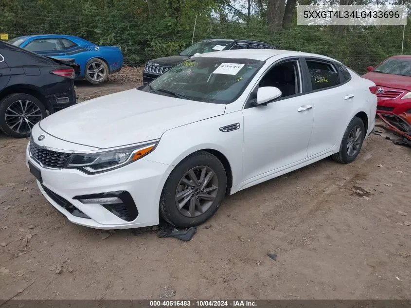 5XXGT4L34LG433696 2020 Kia Optima Lx