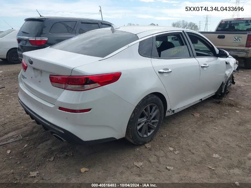 5XXGT4L34LG433696 2020 Kia Optima Lx