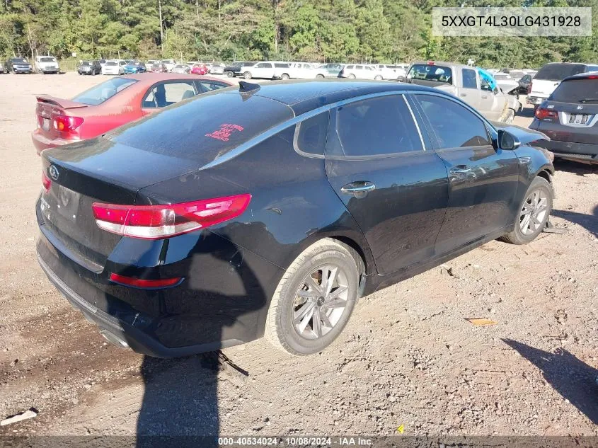 5XXGT4L30LG431928 2020 Kia Optima Lx