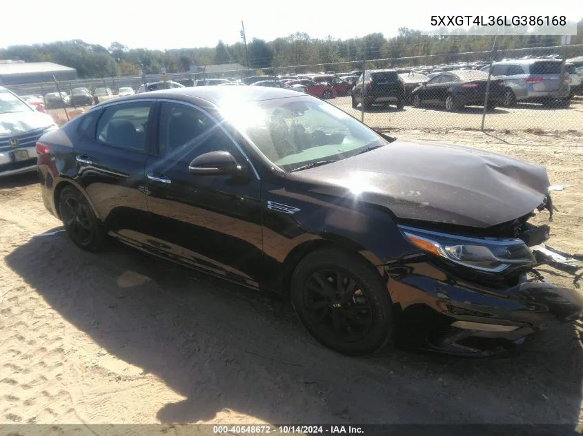 2020 Kia Optima Lx VIN: 5XXGT4L36LG386168 Lot: 40548672