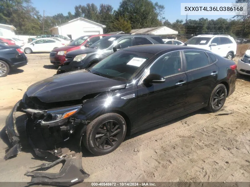 2020 Kia Optima Lx VIN: 5XXGT4L36LG386168 Lot: 40548672