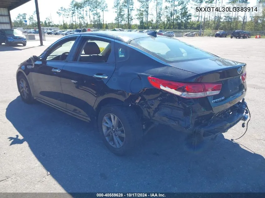 2020 Kia Optima Lx/S/Se VIN: 5XXGT4L30LG383914 Lot: 40559628