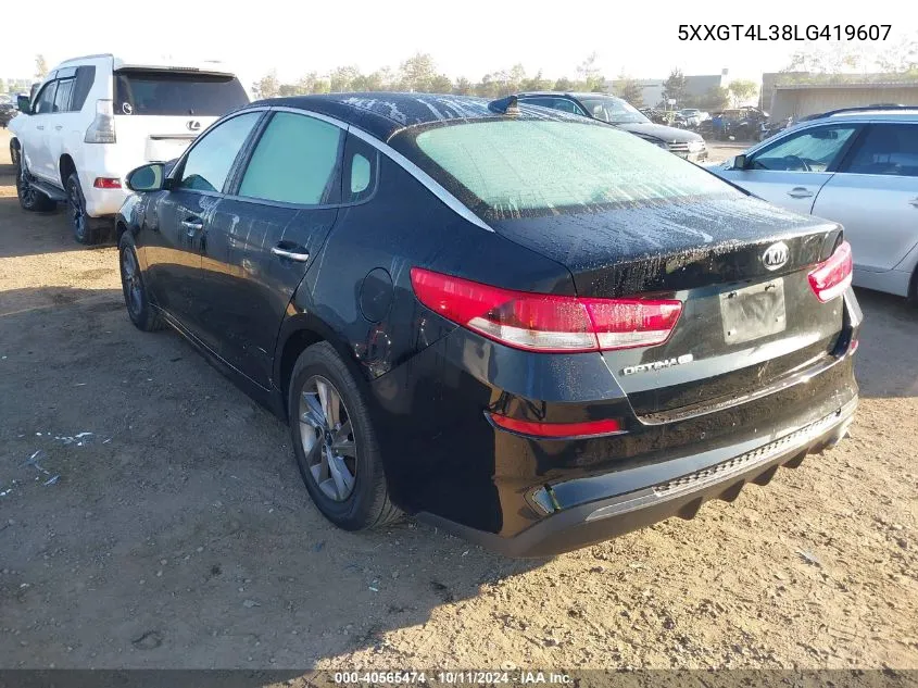 2020 Kia Optima Lx VIN: 5XXGT4L38LG419607 Lot: 40565474