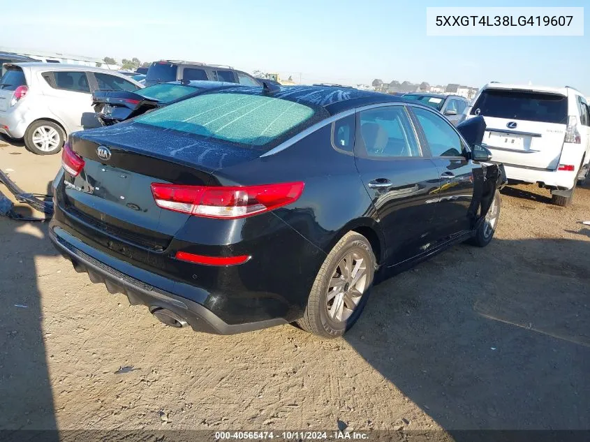 2020 Kia Optima Lx VIN: 5XXGT4L38LG419607 Lot: 40565474