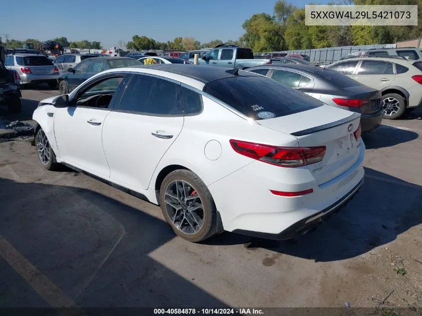 2020 Kia Optima Sx Turbo VIN: 5XXGW4L29L5421073 Lot: 40584878