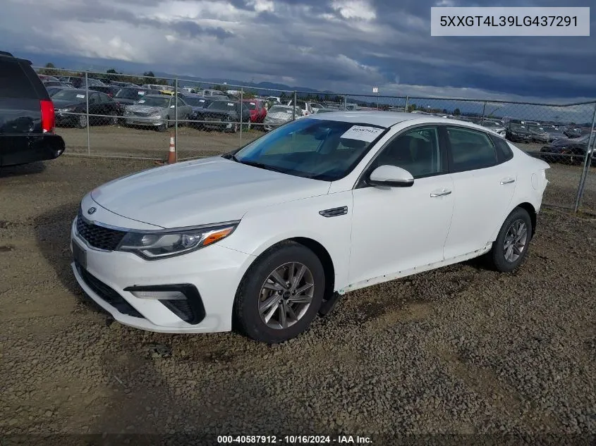 2020 Kia Optima Lx VIN: 5XXGT4L39LG437291 Lot: 40587912