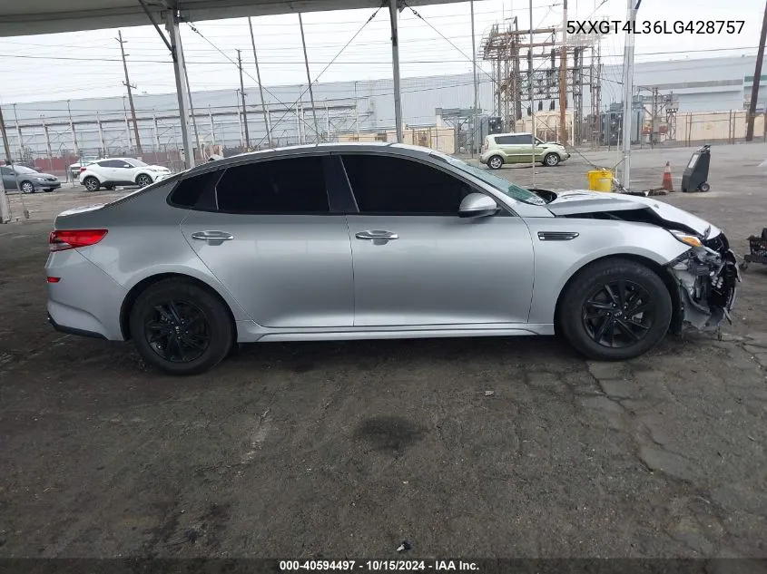 5XXGT4L36LG428757 2020 Kia Optima Lx