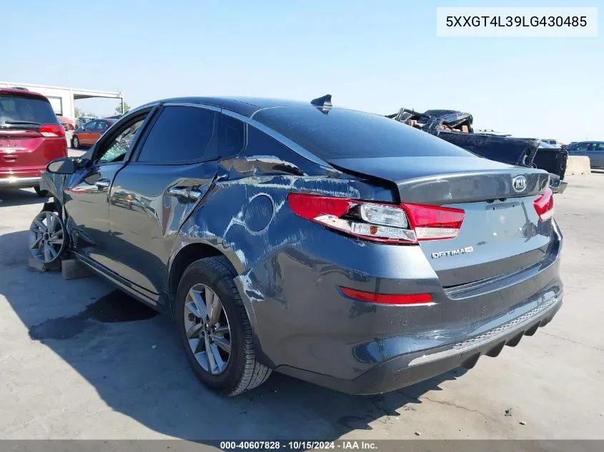 5XXGT4L39LG430485 2020 Kia Optima Lx