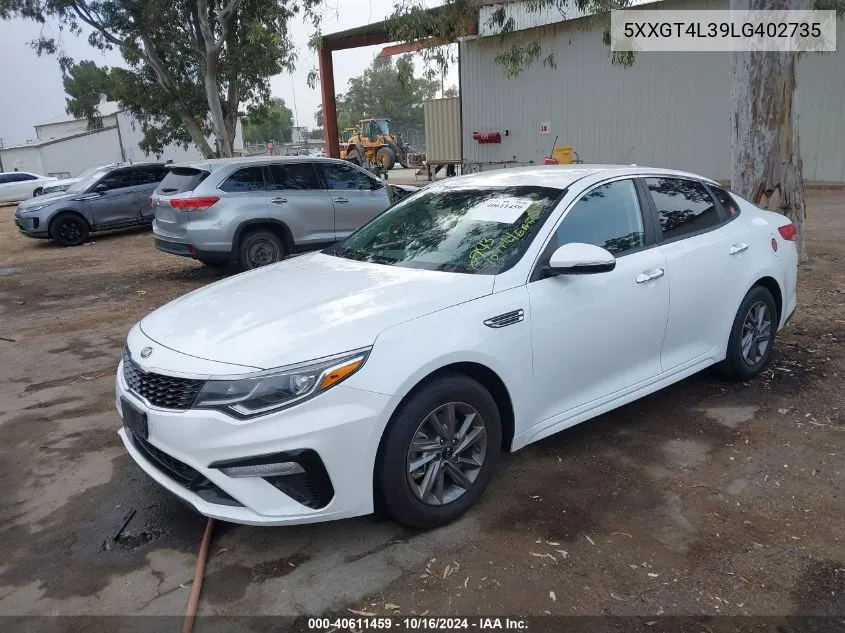 2020 Kia Optima Lx VIN: 5XXGT4L39LG402735 Lot: 40611459