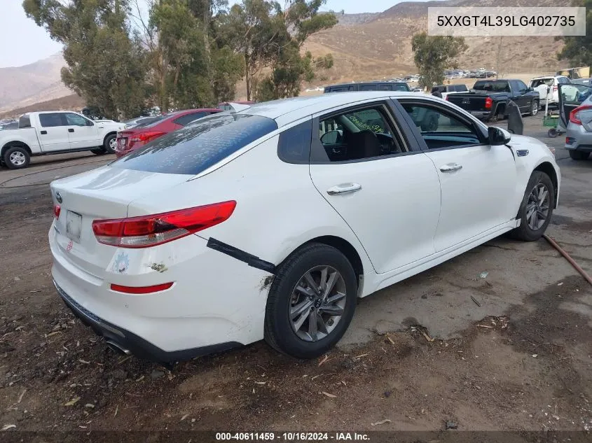 2020 Kia Optima Lx VIN: 5XXGT4L39LG402735 Lot: 40611459