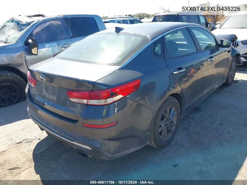 2020 Kia Optima Lx/S/Se VIN: 5XXGT4L3XLG435226 Lot: 40611766