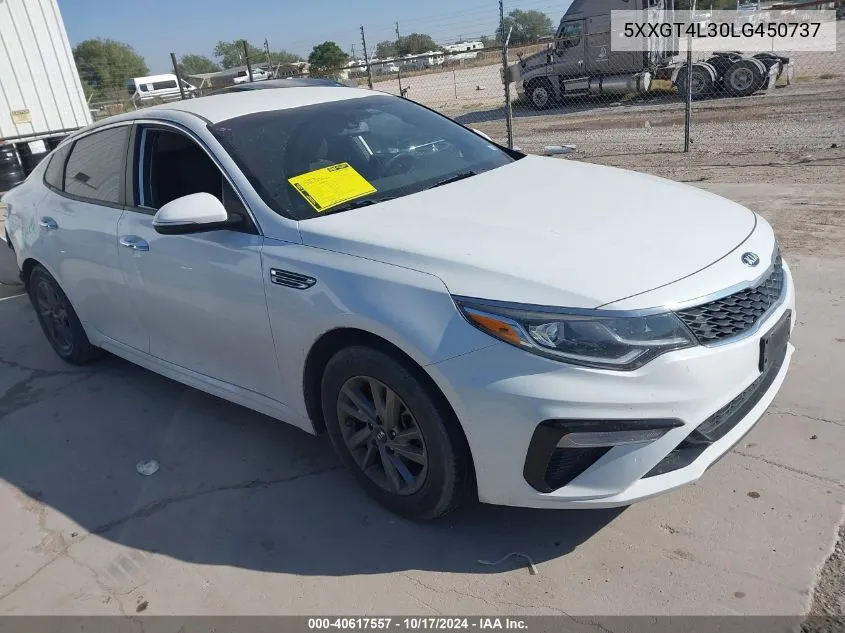 2020 Kia Optima Lx VIN: 5XXGT4L30LG450737 Lot: 40617557