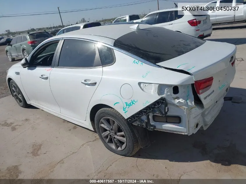 2020 Kia Optima Lx VIN: 5XXGT4L30LG450737 Lot: 40617557