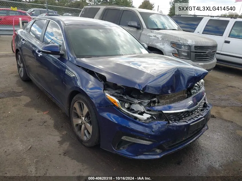 5XXGT4L3XLG414540 2020 Kia Optima S