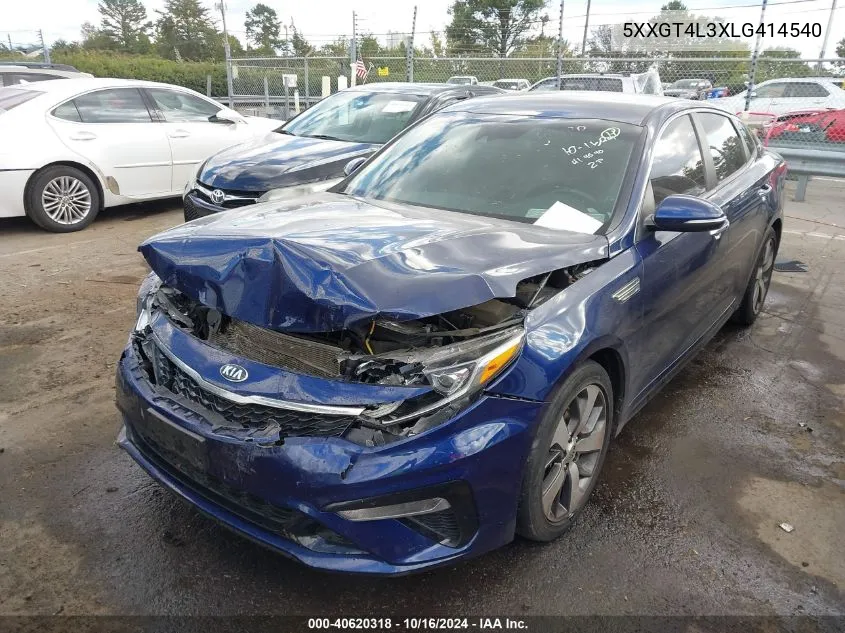 2020 Kia Optima S VIN: 5XXGT4L3XLG414540 Lot: 40620318