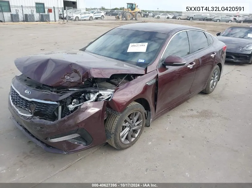 5XXGT4L32LG420591 2020 Kia Optima Lx