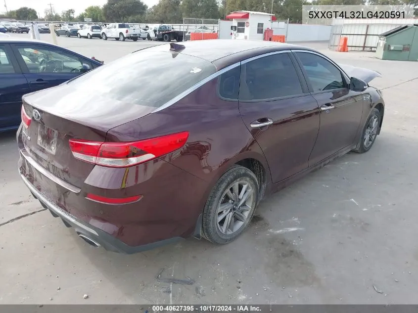 5XXGT4L32LG420591 2020 Kia Optima Lx