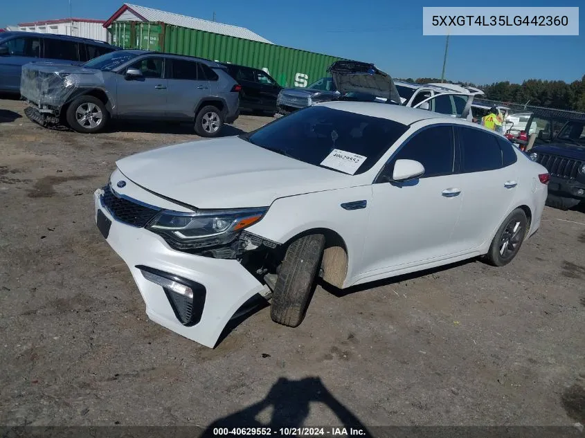 2020 Kia Optima Lx VIN: 5XXGT4L35LG442360 Lot: 40629552