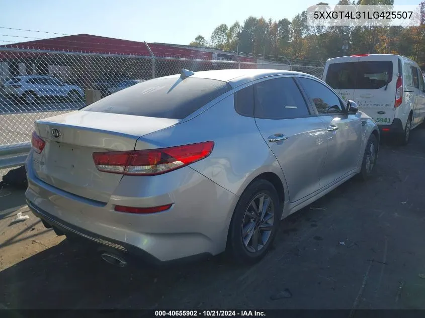 2020 Kia Optima Lx VIN: 5XXGT4L31LG425507 Lot: 40655902