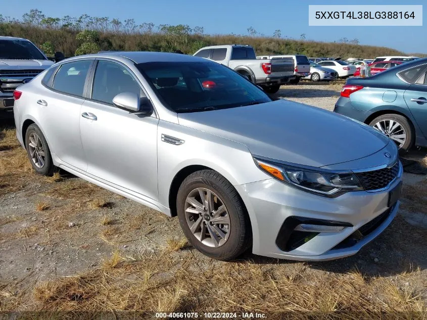 2020 Kia Optima Lx VIN: 5XXGT4L38LG388164 Lot: 40661075