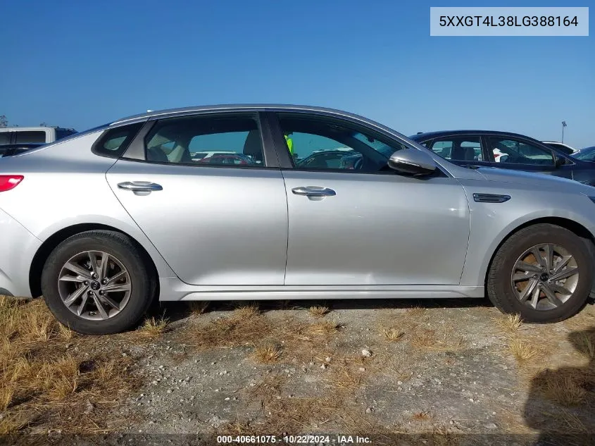 2020 Kia Optima Lx VIN: 5XXGT4L38LG388164 Lot: 40661075