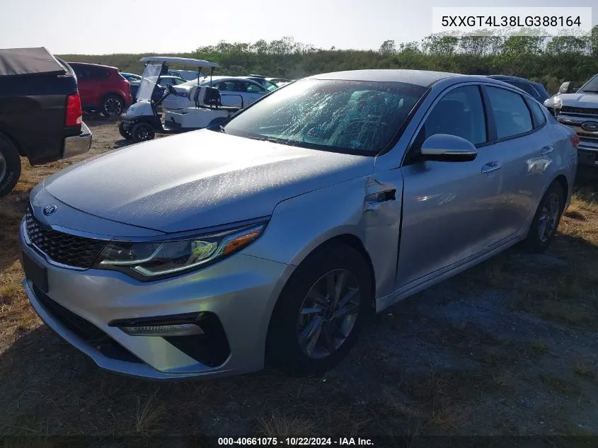 2020 Kia Optima Lx VIN: 5XXGT4L38LG388164 Lot: 40661075