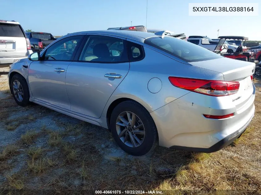 2020 Kia Optima Lx VIN: 5XXGT4L38LG388164 Lot: 40661075