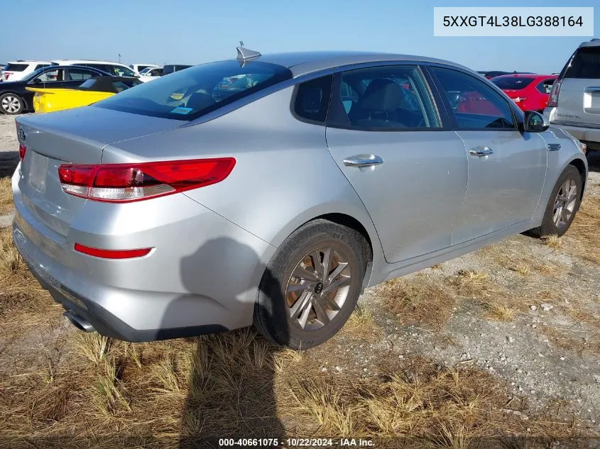 2020 Kia Optima Lx VIN: 5XXGT4L38LG388164 Lot: 40661075