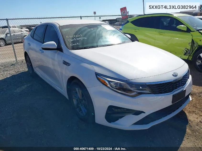 2020 Kia Optima Lx VIN: 5XXGT4L3XLG382964 Lot: 40671489