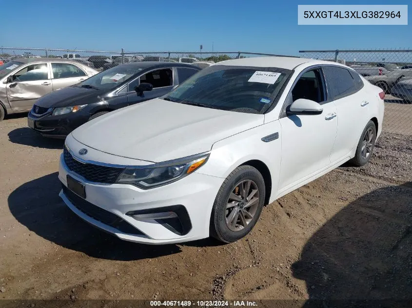 2020 Kia Optima Lx VIN: 5XXGT4L3XLG382964 Lot: 40671489